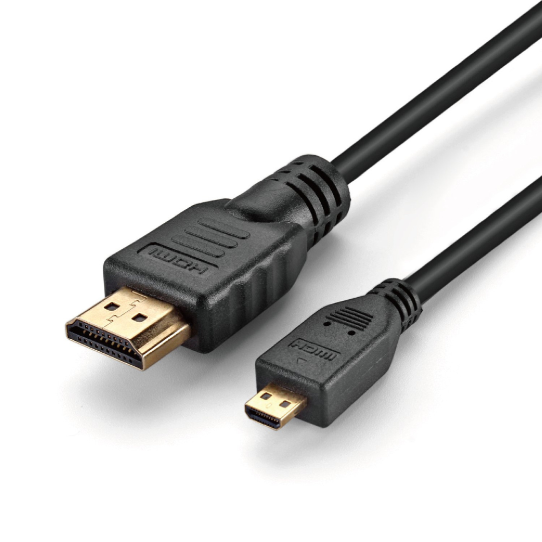 Micro HDMI (Male) to HDMI (Male) Cable