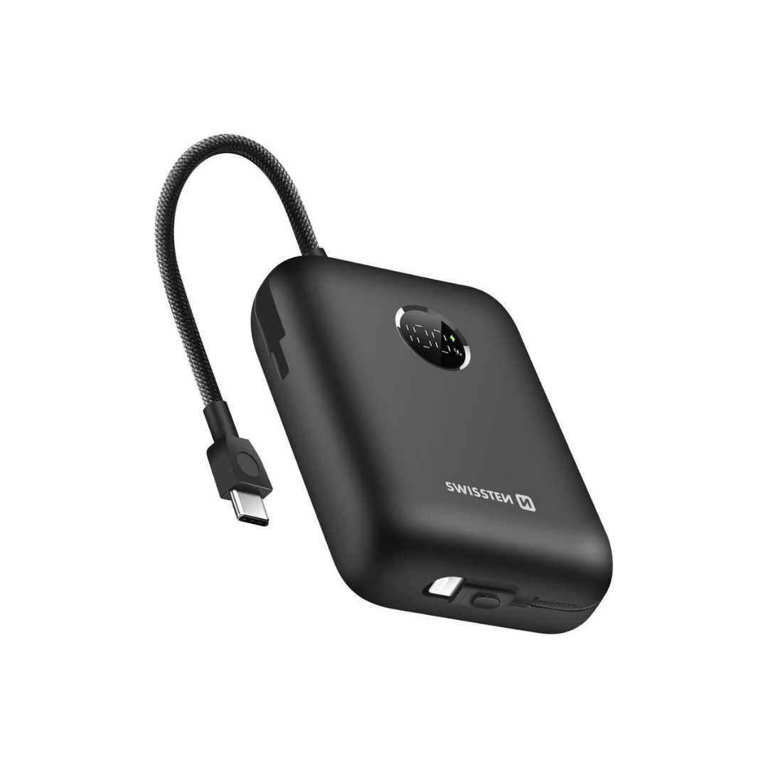Swissten VoltBox 30,000mAh Powerbank with Built in Cables