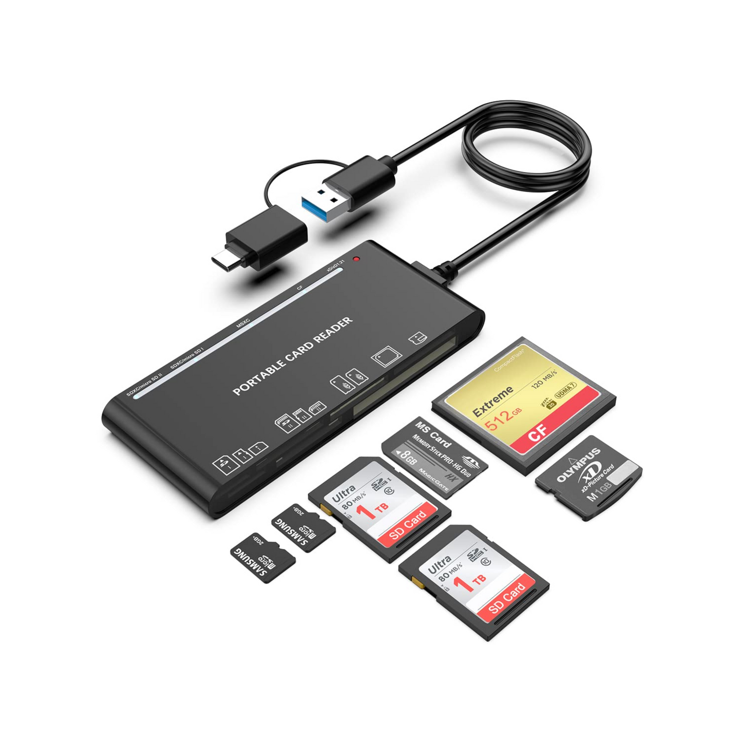 Type-C Multifunction Card Reader Set