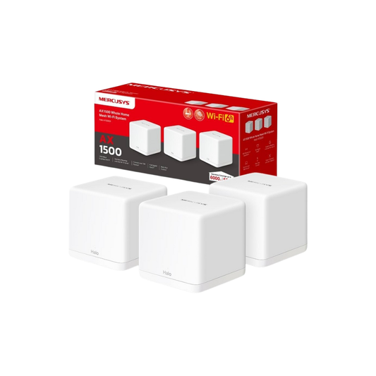 TP-Link Mercusys Halo H1500X (3-pack) AX1500 Mesh System Wi-Fi 6
