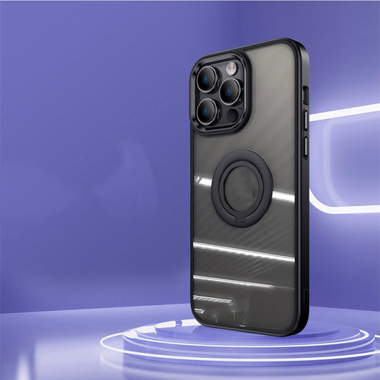 iPhone 11 Pro Phone Case - Blur & Black with Finger Strip