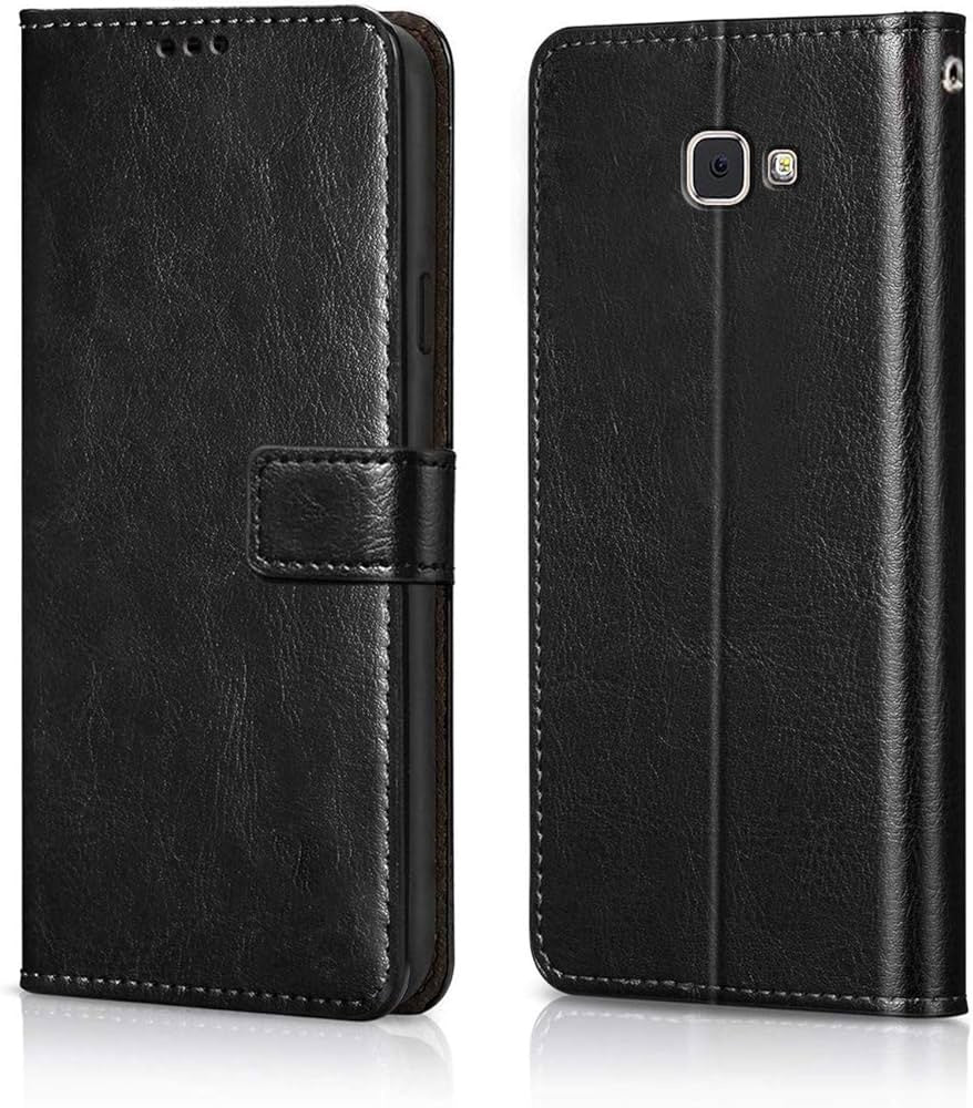 Samsung Galaxy J5 Phone Case - Black Flip