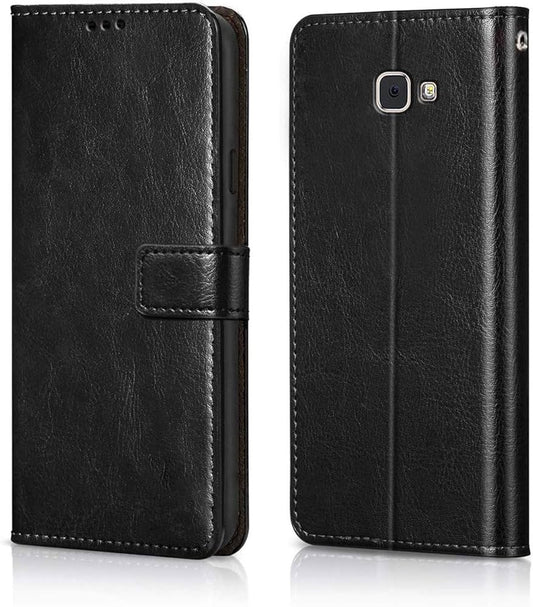 Samsung Galaxy J5 Phone Case - Black Flip