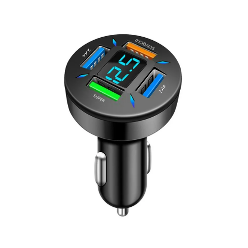 Car Charger With 4x USB-A Quick Charge