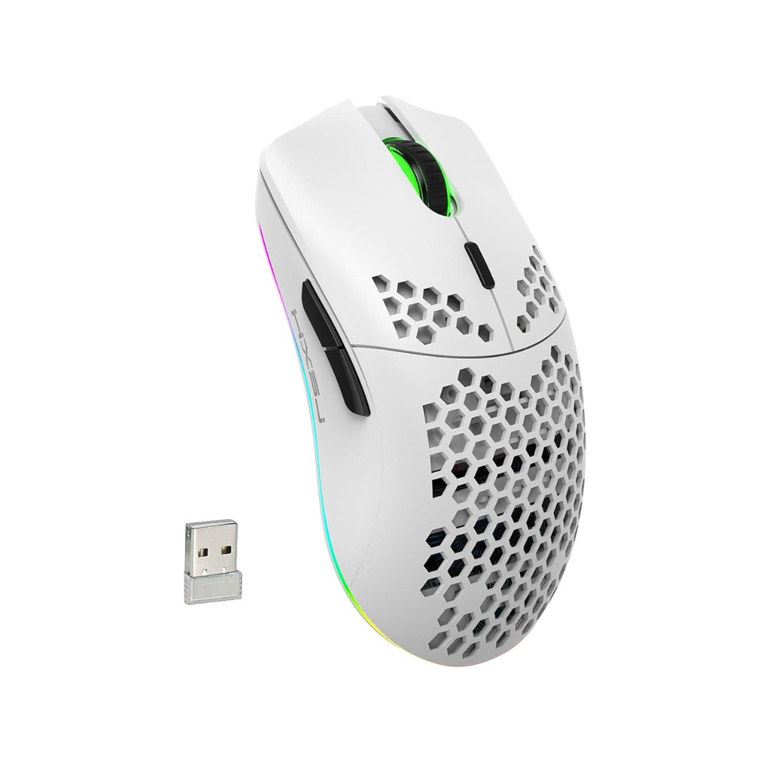 HXSJ T66 Wireless Gaming Mouse in White
