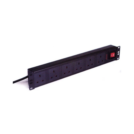 Power Distrubution Unit 6W UK Horizontal 1.5U 13A