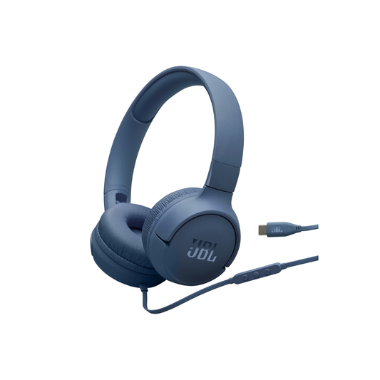 JBL 520C Wired Headphones in Blue