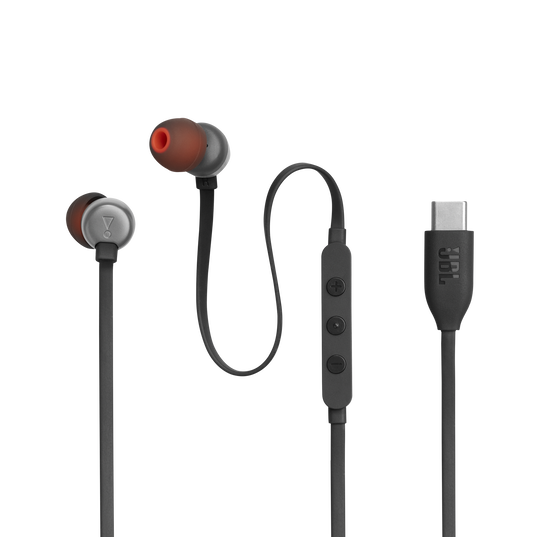 JBL Tune 310C | USB-C Wired Earbuds in Black