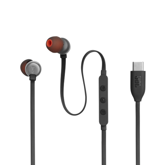 JBL Tune 310C | USB-C Wired Earbuds in Black