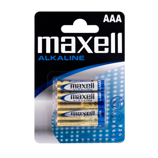 Maxell AAA Batteries (Pack of 4)
