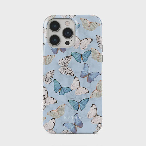 iPhone 13 Phone Case - Light Blue Butterflies