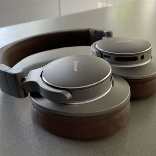 Swissten Jumbo Wireless Stereo Headphones (Brown)