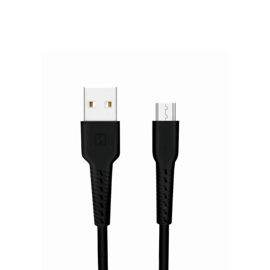 2M USB-A to Micro USB Charging and Data Cable - Swissten