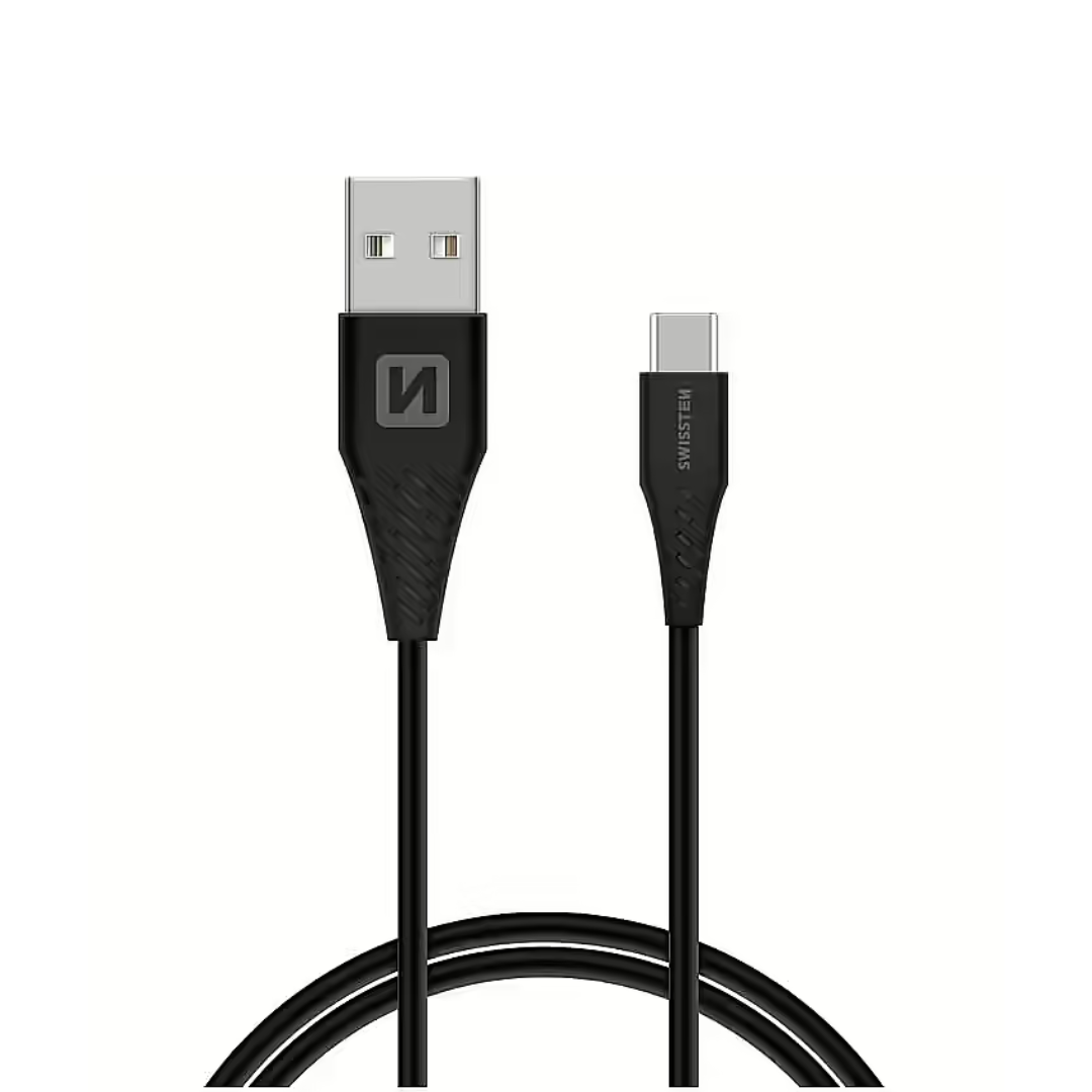 2M USB-A to USB-C Charging and Data Cable - Swissten