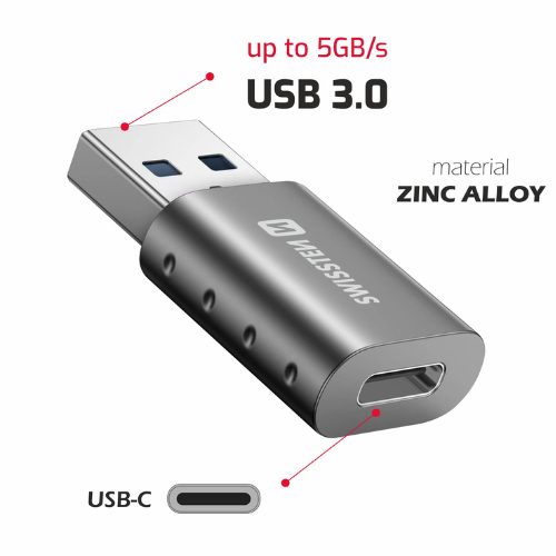 Swissten USB-C to USB-A Adapter