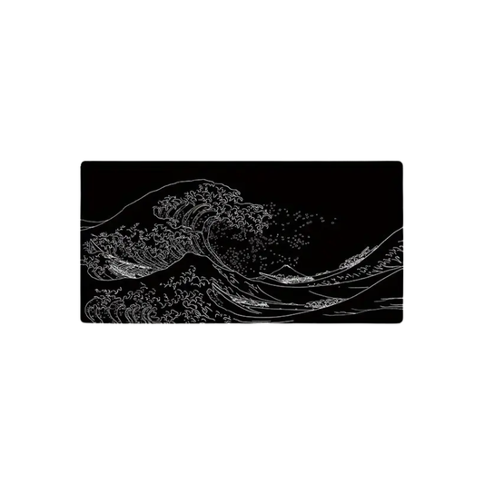 Gaming Mouse Pad - B&W Waves Pattern
