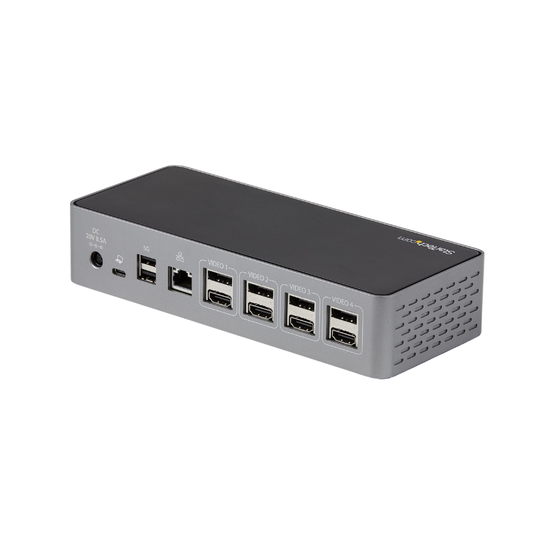 StarTech USB-C Docking Station 16-in-1 | Quad Monitor 4K