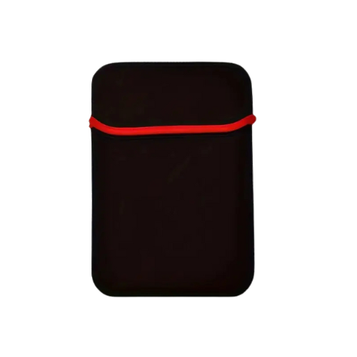 10" Laptop Sleeve in Black and Red