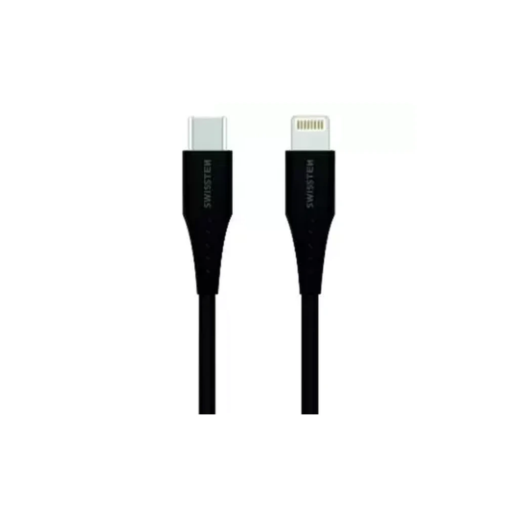 [8595217487703] 0.4M USB-C to Lightning Charging and Data Cable - Swissten