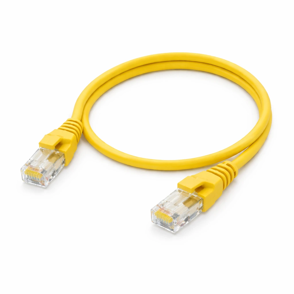[4016032321613] 0.5M CAT6 Ethernet Cable (Yellow)