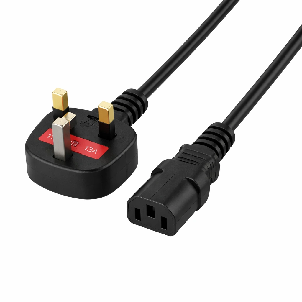 1.2m UK Plug Kettle Cable