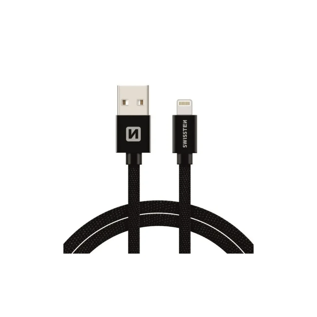 [8595217455634] 1.2M USB-A to Lightning Charging and Data Cable - Swissten