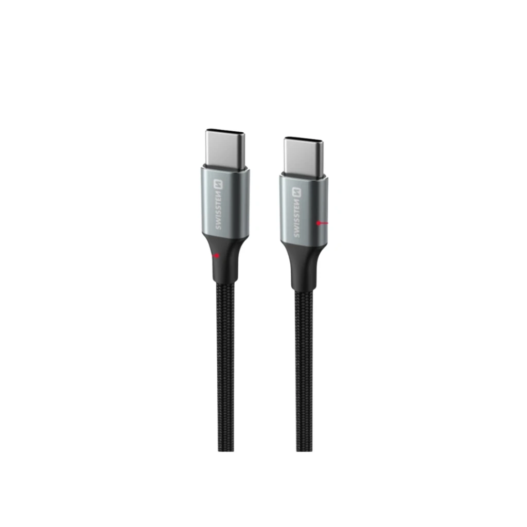 [8595217487581] 1.5M USB-C to USB-C Charging and Data Cable - Swissten