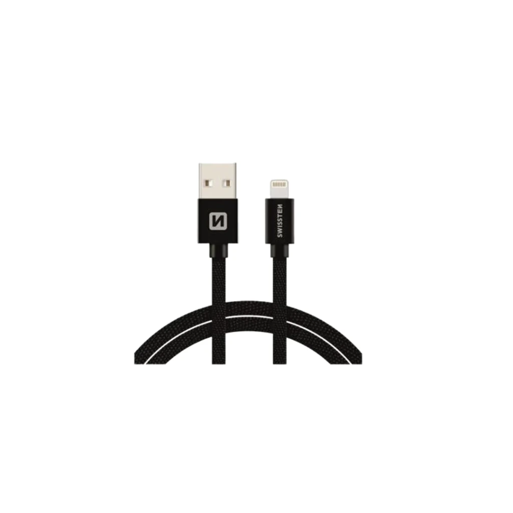 [8595217455696] 2M USB-A to Lightning Charging and Data Cable - Swissten