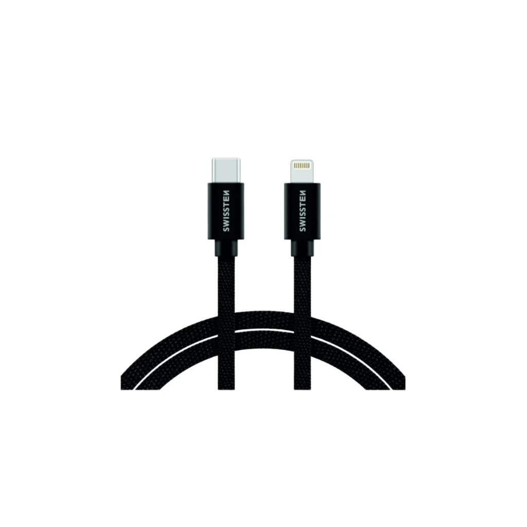 [8595217476387] 2M USB-C to Lightning Charging and Data Cable - Swissten