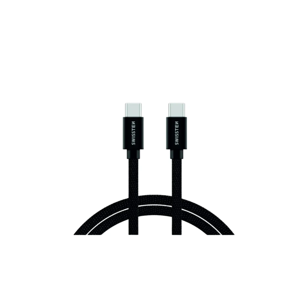 [8595217476363] 2M USB-C to USB-C Charging and Data Cable - Swissten