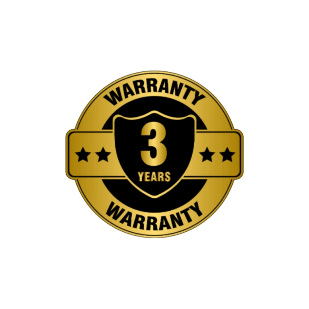 3 Years Warranty