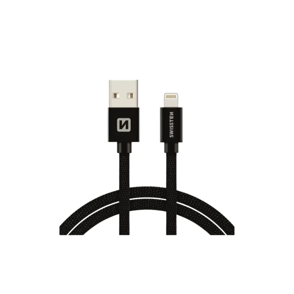 [8595217456969] 3M USB-A to Lightning Charging and Data Cable - Swissten