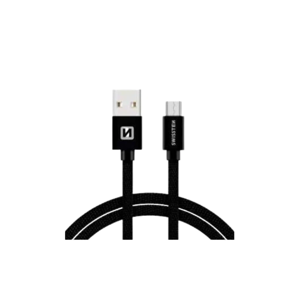 [8595217456914] 3M USB-A to Micro USB Charging and Data Cable - Swissten