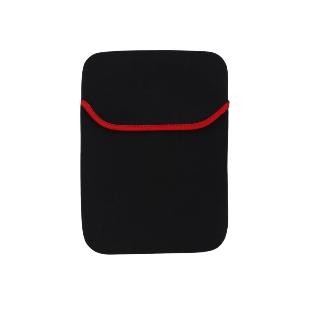 8" Laptop Sleeve in Black and Red