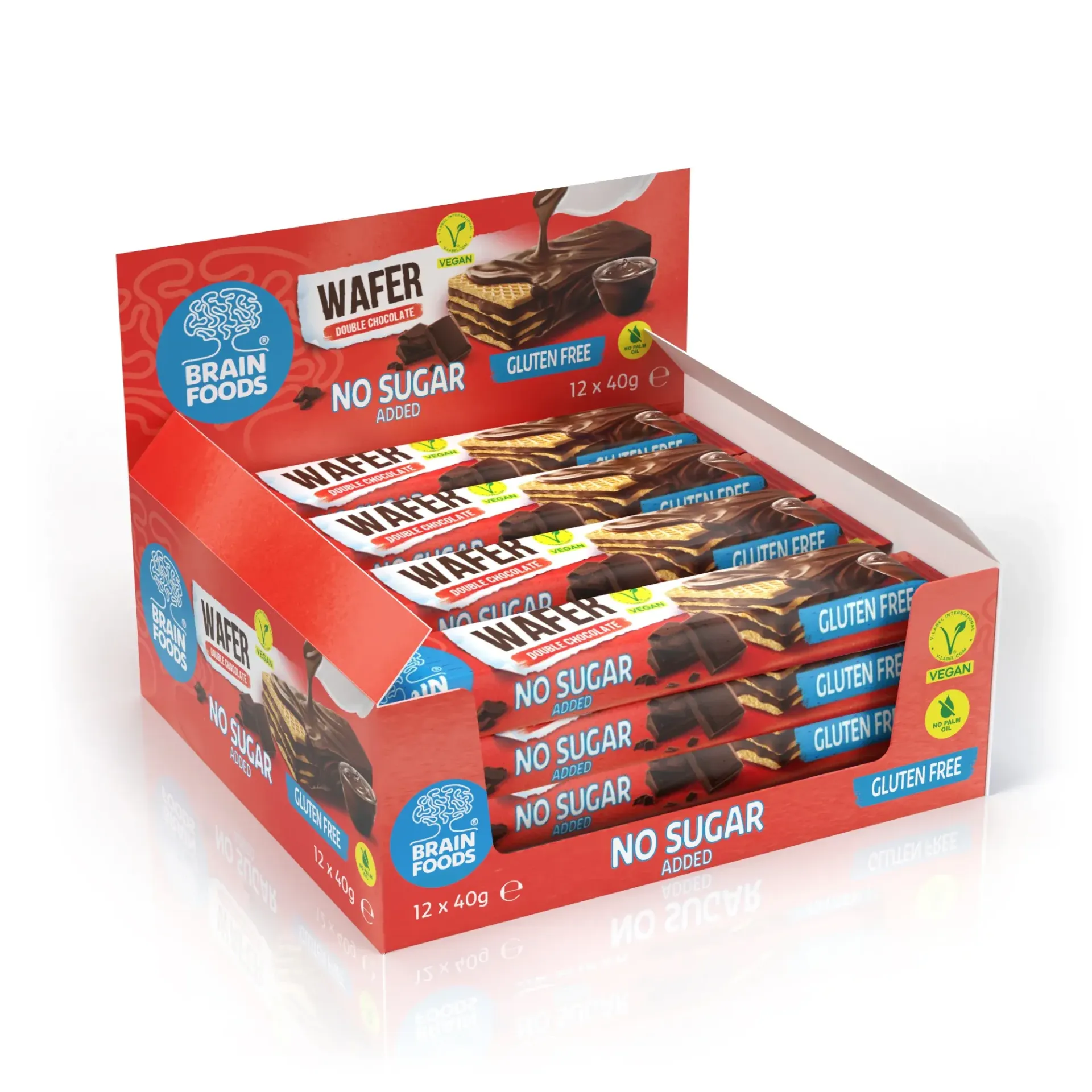 [12277] Brain Foods Double Chocolate Wafer