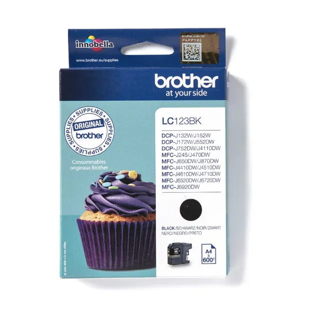 [4977766713894] Brother LC123BK Ink Cartridge | Black