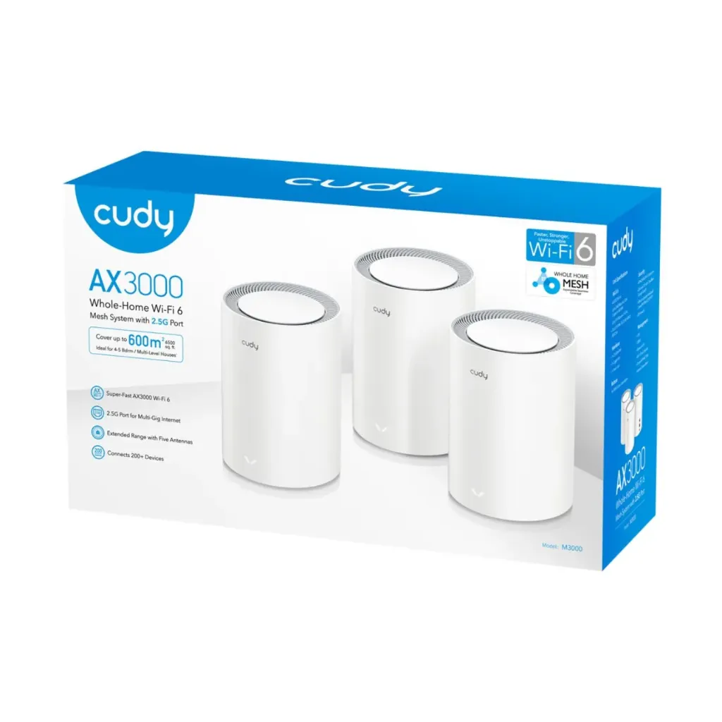 [11619] Cudy AX3000 Wi-Fi 6 Mesh 2.5G Solution (3-Pack)