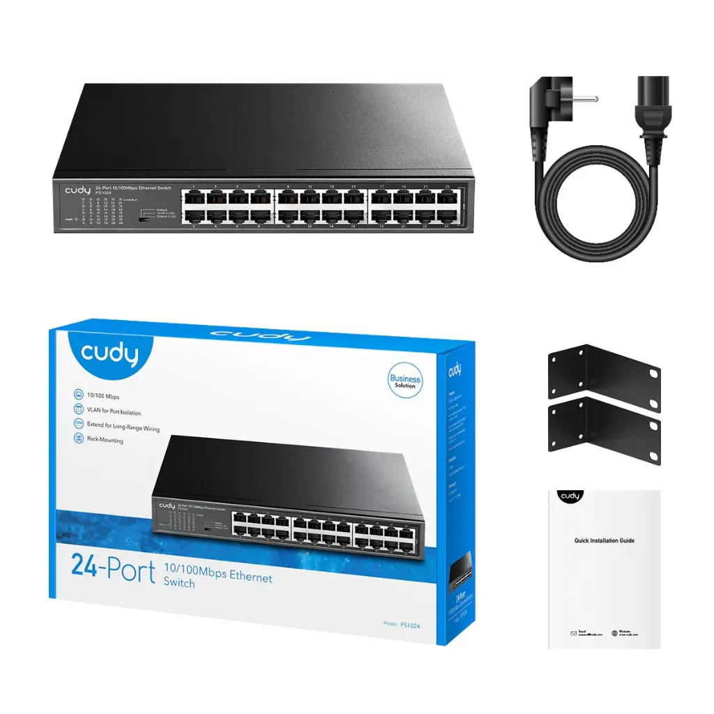 [6971690793944] Cudy | 24-Port Switch (FS1024 RM)
