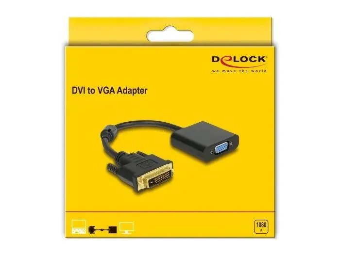 [4043619650163] DVI to VGA Adapter - Delock