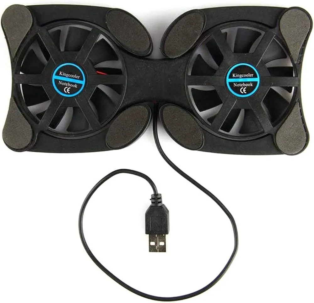 Foldable USB Laptop Cooling Pads with Double Fans