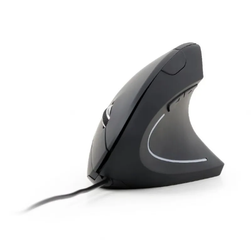 [8716309104890] Gembird Ergonomic 6-Button Wired Optical Mouse Black