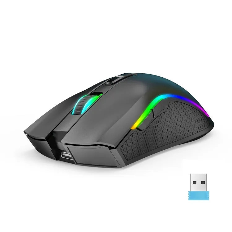 [44313312280] HXSJ T69 Wireless Gaming Mouse in Space Grey