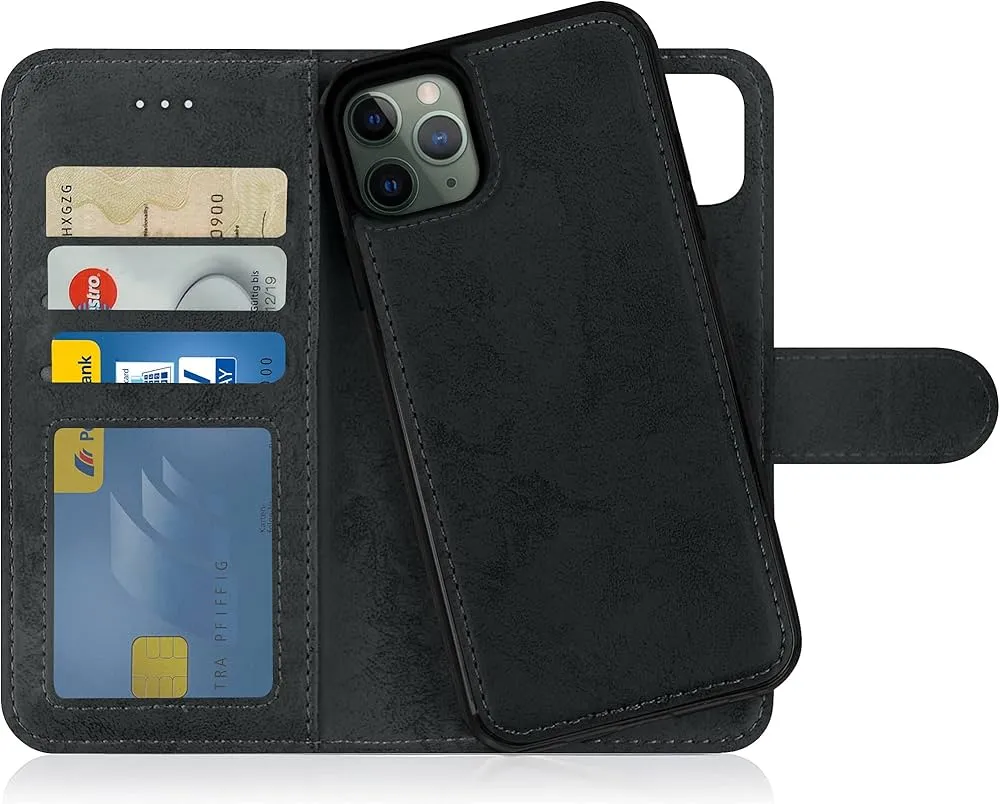 [10557] iPhone 11 Pro Max Phone Case - Custodia Black Flip