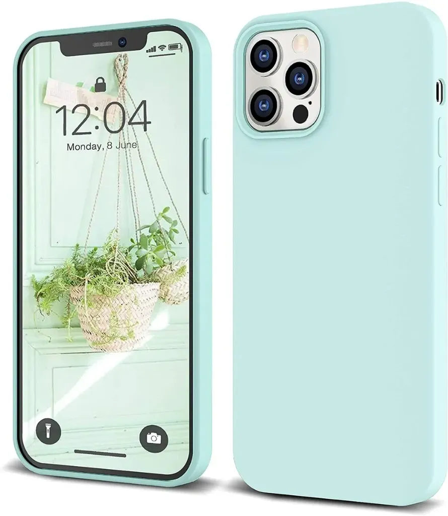 [10540] iPhone 12 Pro Max Phone Case - Mint Green
