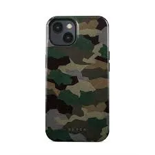 [10536] iPhone 13 Pro Max Phone Case - Green Forest Camouflage