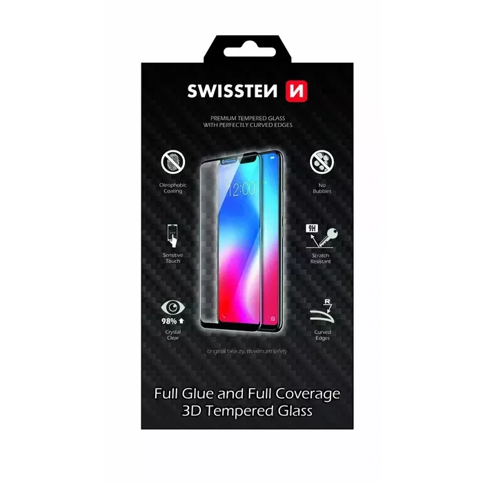[8595217477650] iPhone 13 Pro Max Swissten Tempered Glass Screen Protector