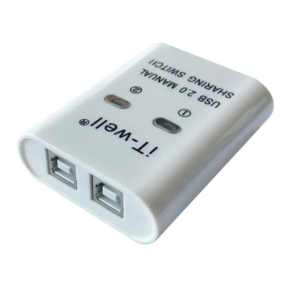 IT-Well USB Printer Sharing Device, 2 in 1 Out
