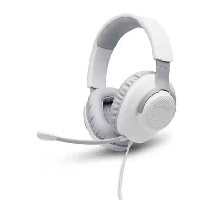 JBL Quantum 100 Wired Gaming Headset in White
