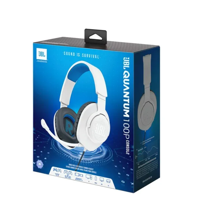 [12142] JBL Quantum Gaming Headset 100P in White