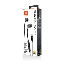 [KT0272-HO0650375] JBL Tune 310C | USB-C Wired Earbuds in Black